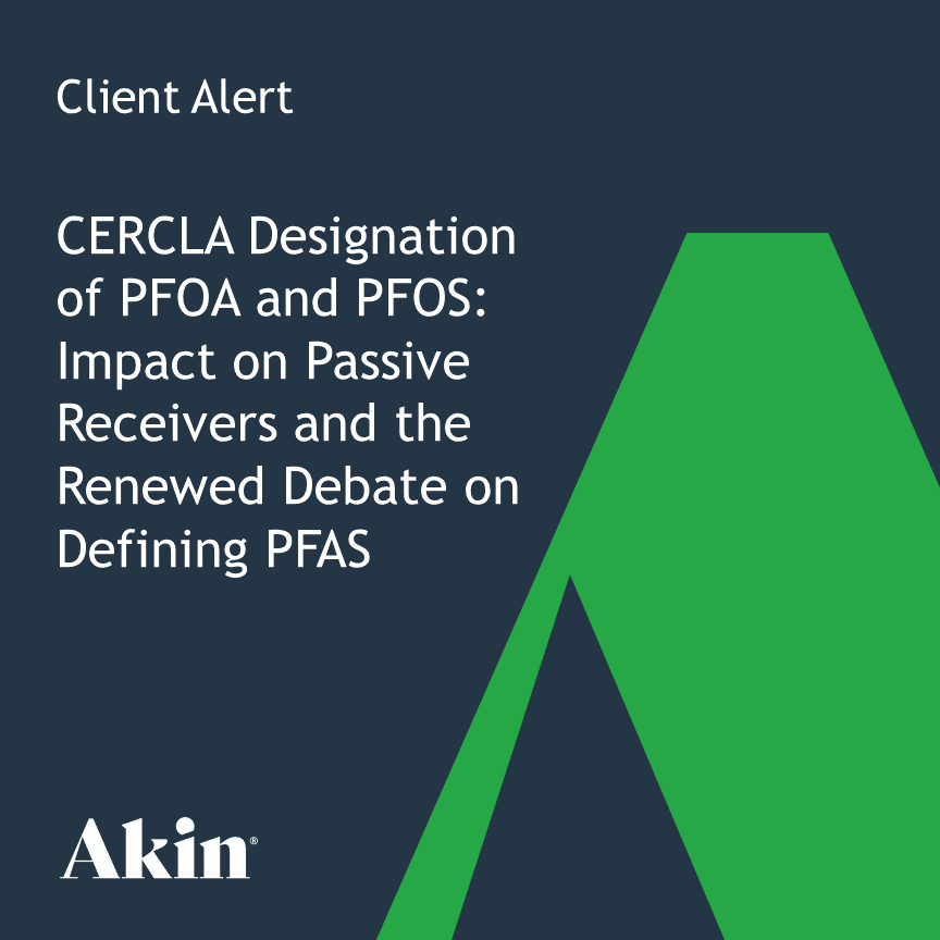 CERCLA Designation of PFOA and PFOS: Impact on Passive Receivers and ...