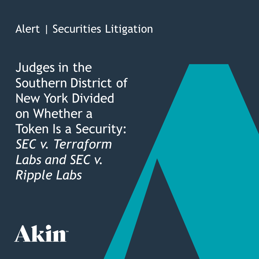 Judges In The Southern District Of New York Divided On Whether A Token ...