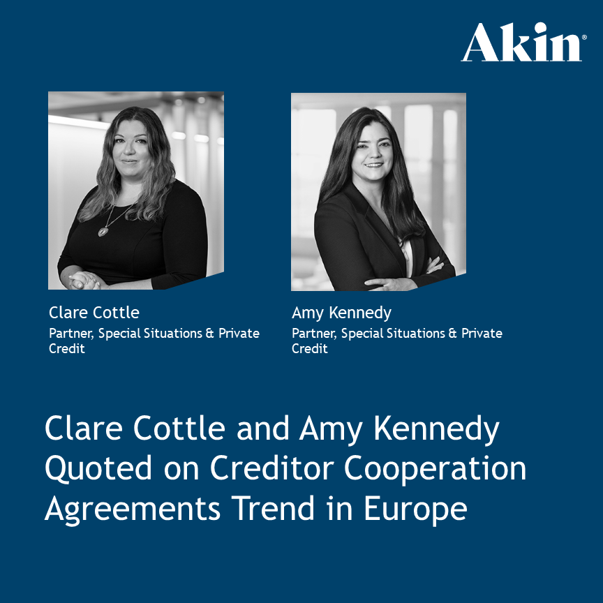 Clare Cottle and Amy Kennedy Quoted on Creditor Cooperation Agreements ...